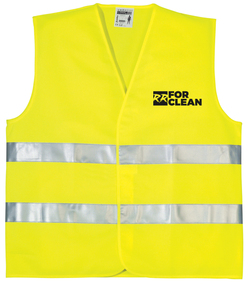 OXFORD vesta unisex - HiVis žlutá - potisk RR for Clean