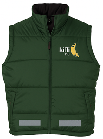 SO44002 BODYWARMER unisex vest - forest green - print Kifli