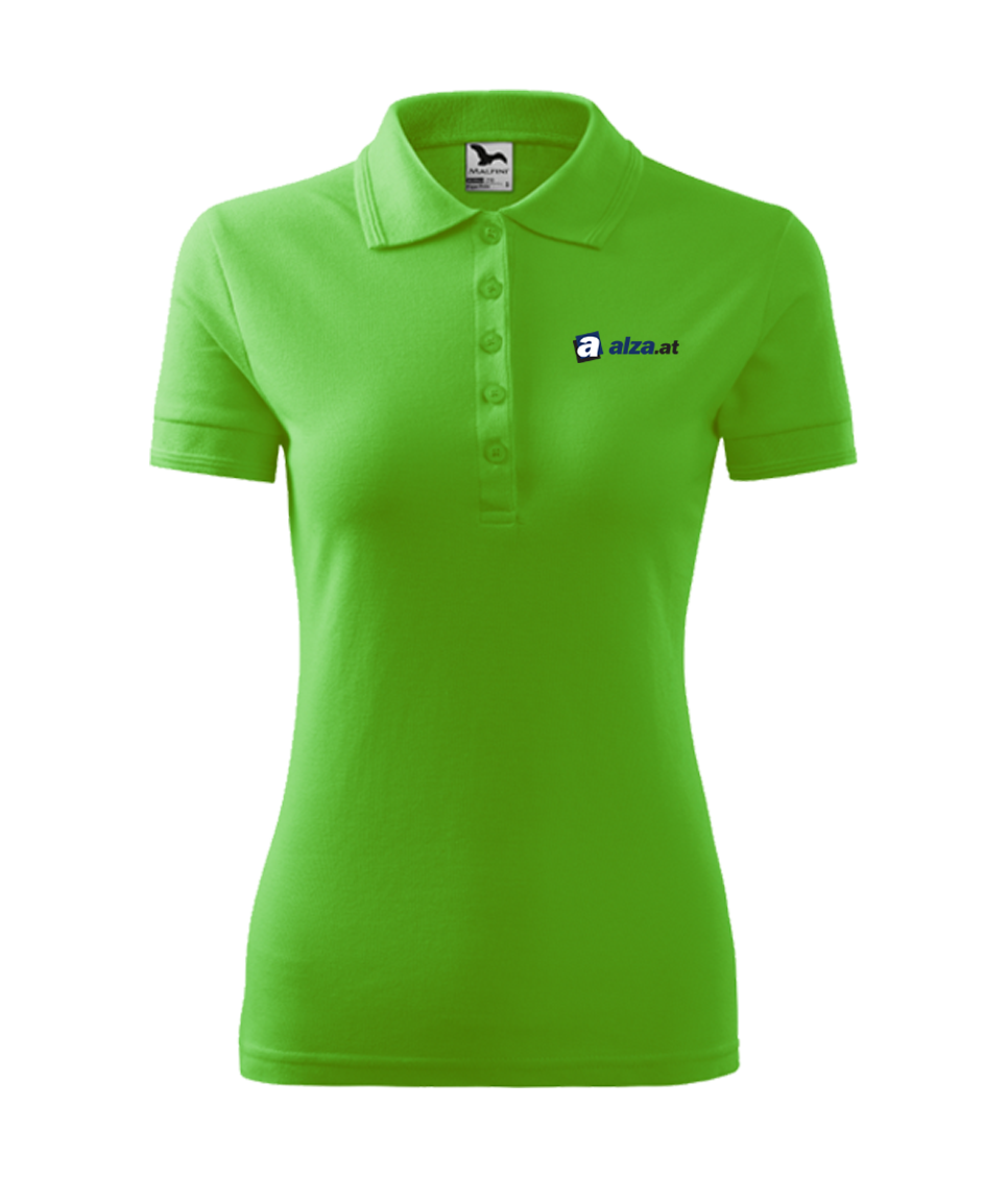 PIQUE POLO polokošile dámská - apple green - potisk ALZA.AT