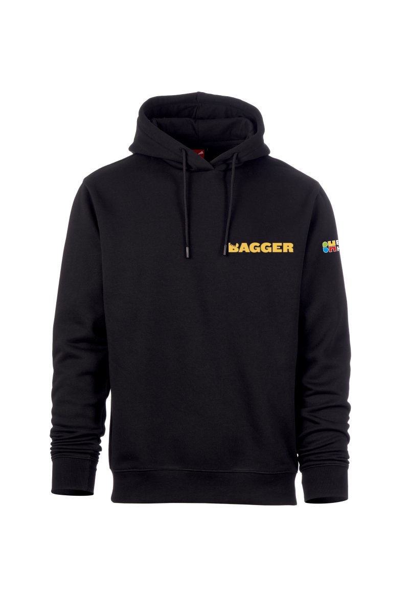 TORRANCE mikina pánská s kapucí - černá - sítotisk Bagger