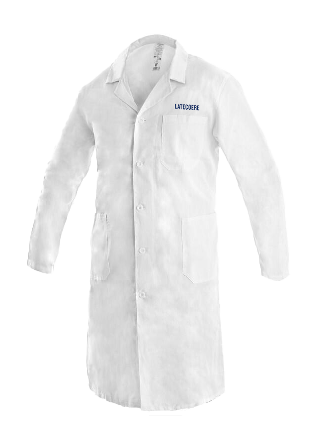 PÁNSKÝ PLÁŠŤ ADAM, BÍLÝ - modré logo srdce Latecoere s potiskem na záda ZÁMEČNÍK