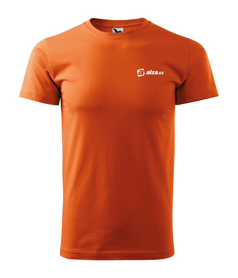 BASIC Tričko pánské - oranžová s potiskem ALZA.SK + ADMIN