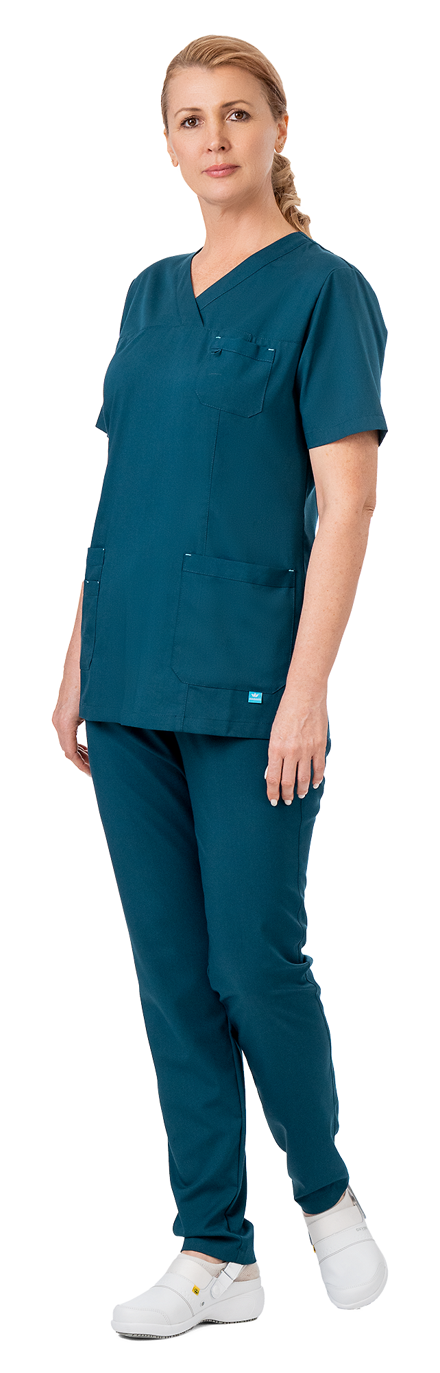 ATLANTIK Blůza zdravotnická dámská, modrozelená
