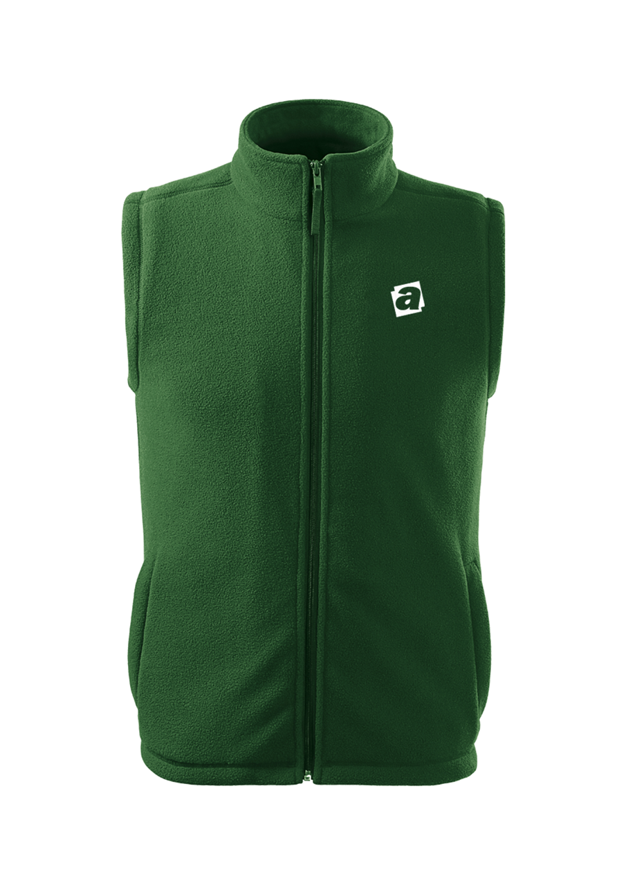 NEXT fleece - vesta unisex - lahvově zelená - výšivka ALZA-UNI + SUPERVISOR (logistika)