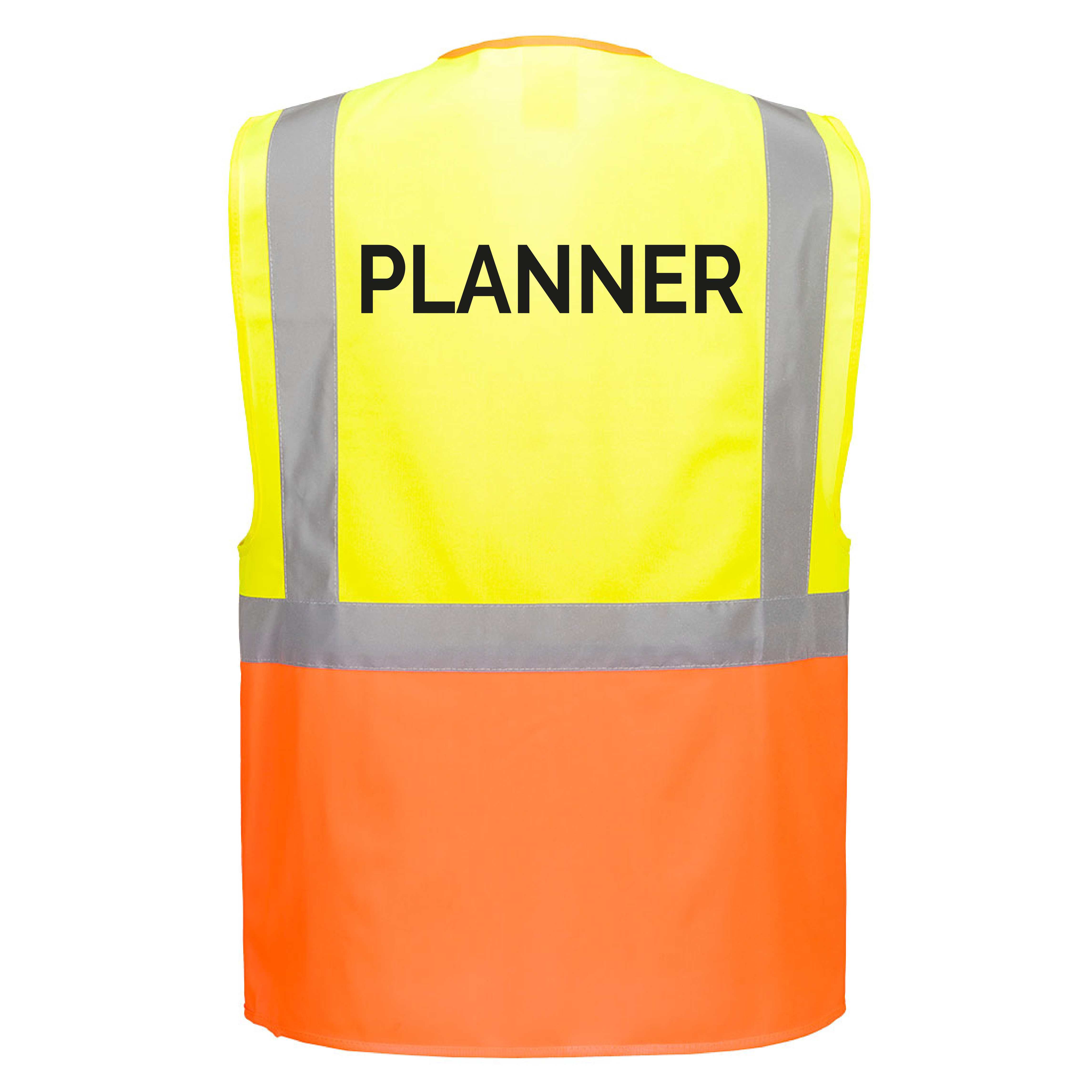 S376 - Manažerská vesta Prague - Žlutá/Oranžová - s potiskem PLANNER