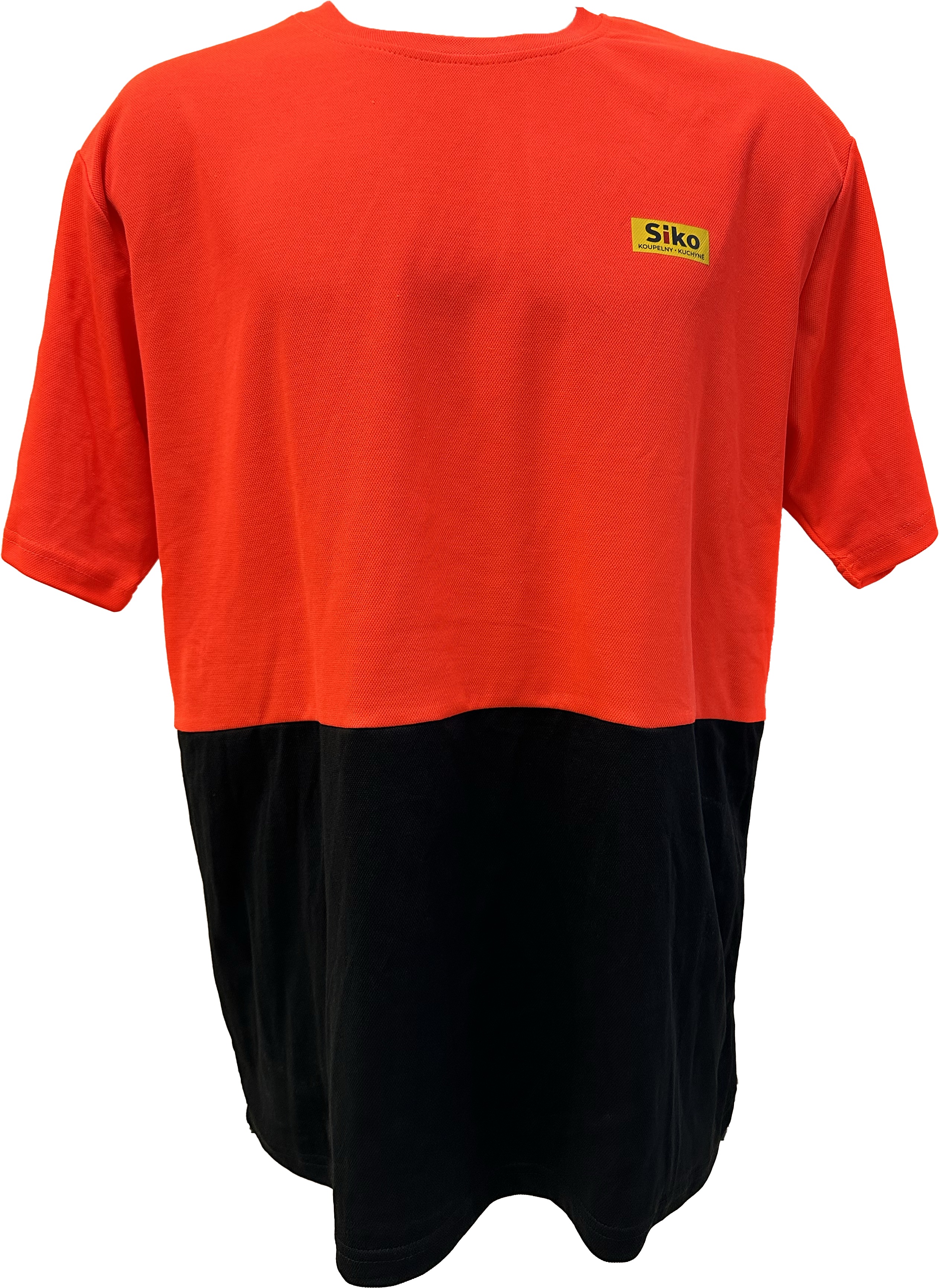 SIKO tričko unisex kr.ruk. - hi-vis-červená/antracit