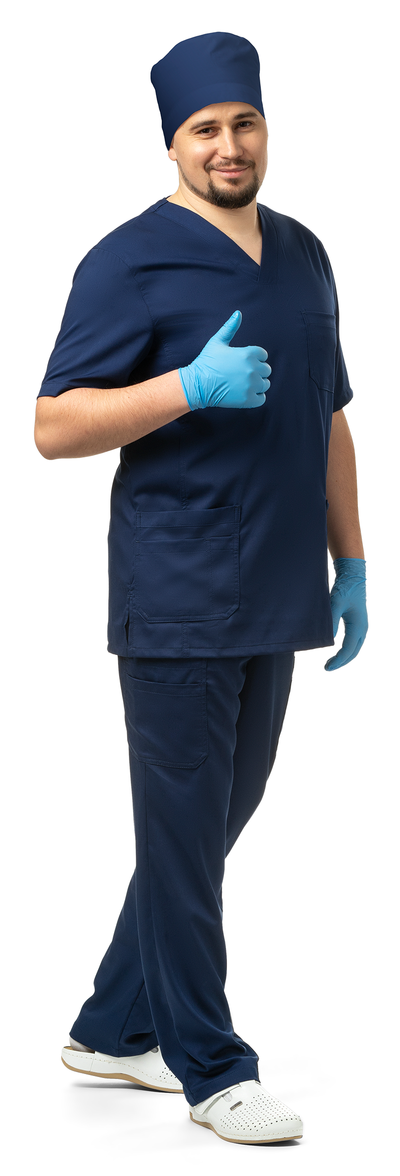 LOTOS Blůza pánská zdravotnická modrá