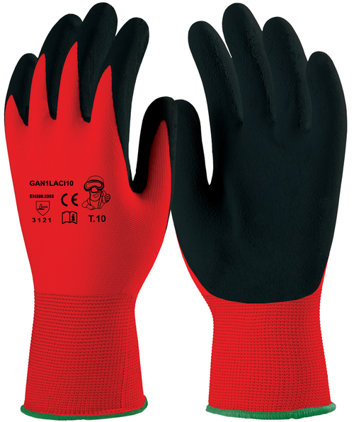 GAN1LACI rukavice unisex polyesterové - červená