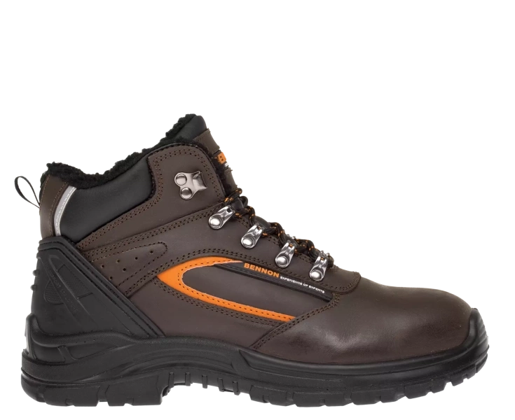 FARMIS S3 WINTER HIGH kotníková unisex - hnědá/černá