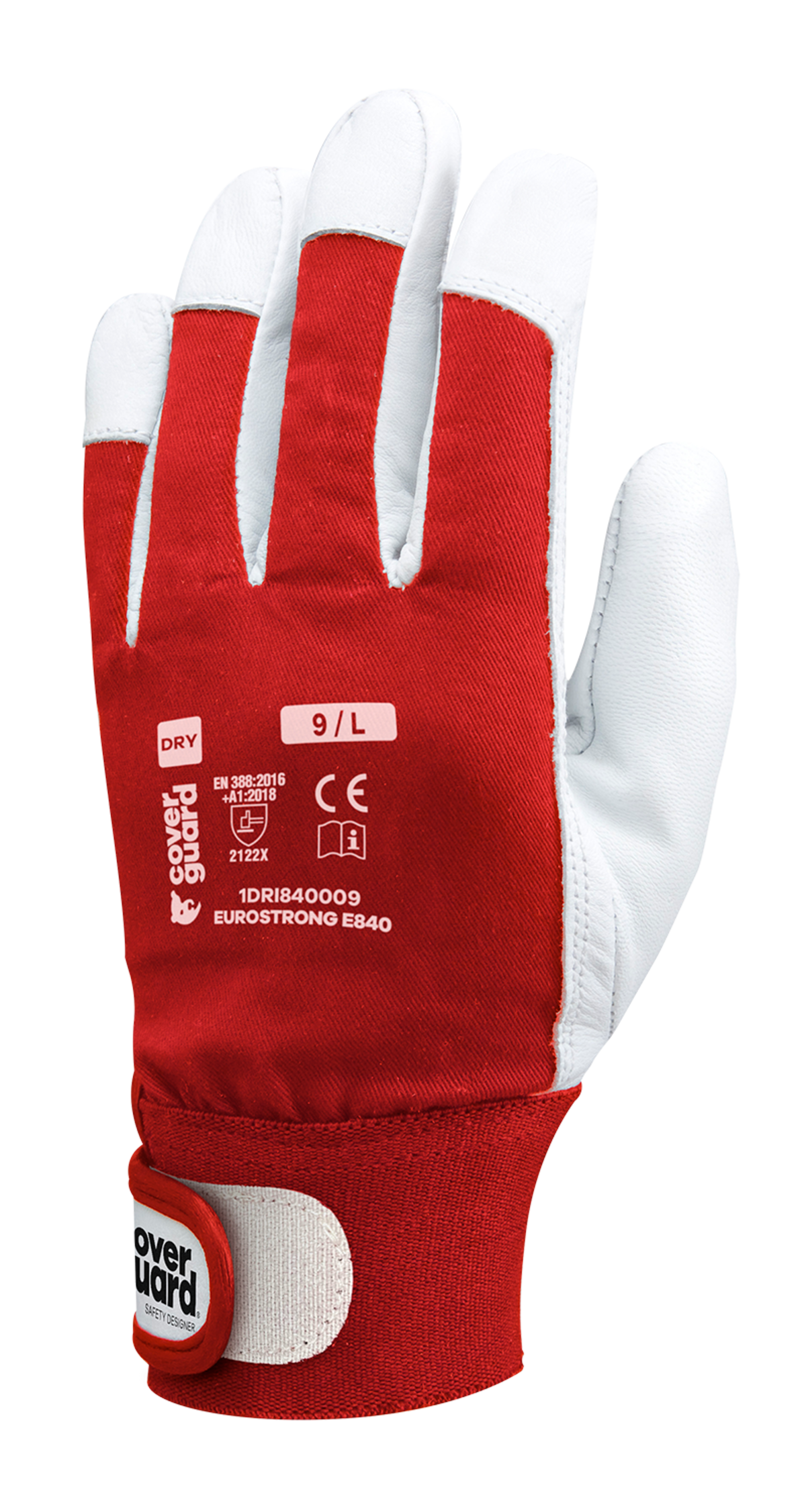 EUROSTRONG E840 rukavice unisex - červená/šedá