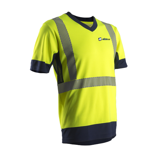 Triko Hi-Vis KOMO, Yellow HV/Navy - potisk Alza