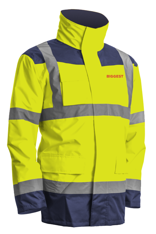 KANATA parka 4v1 unisex - hi-vis žlutá/modrá navy - Biggest