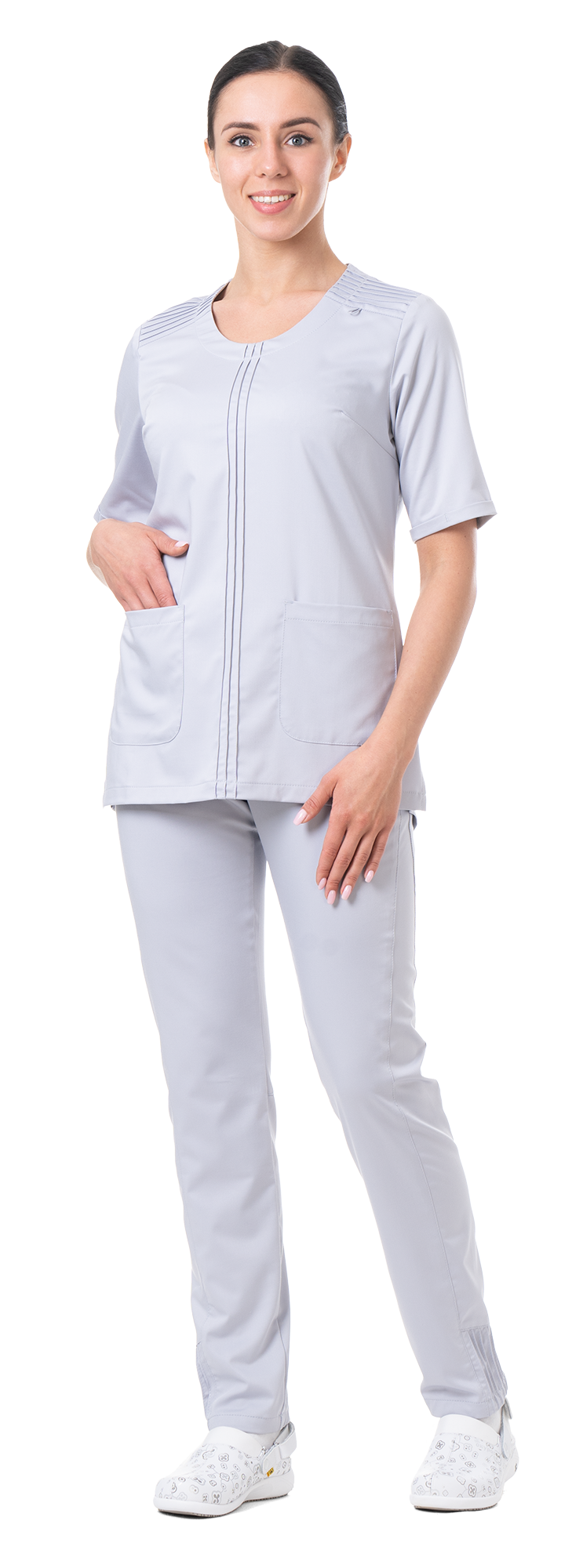 STELLA Blůza dámská zdravotnická světle šedá