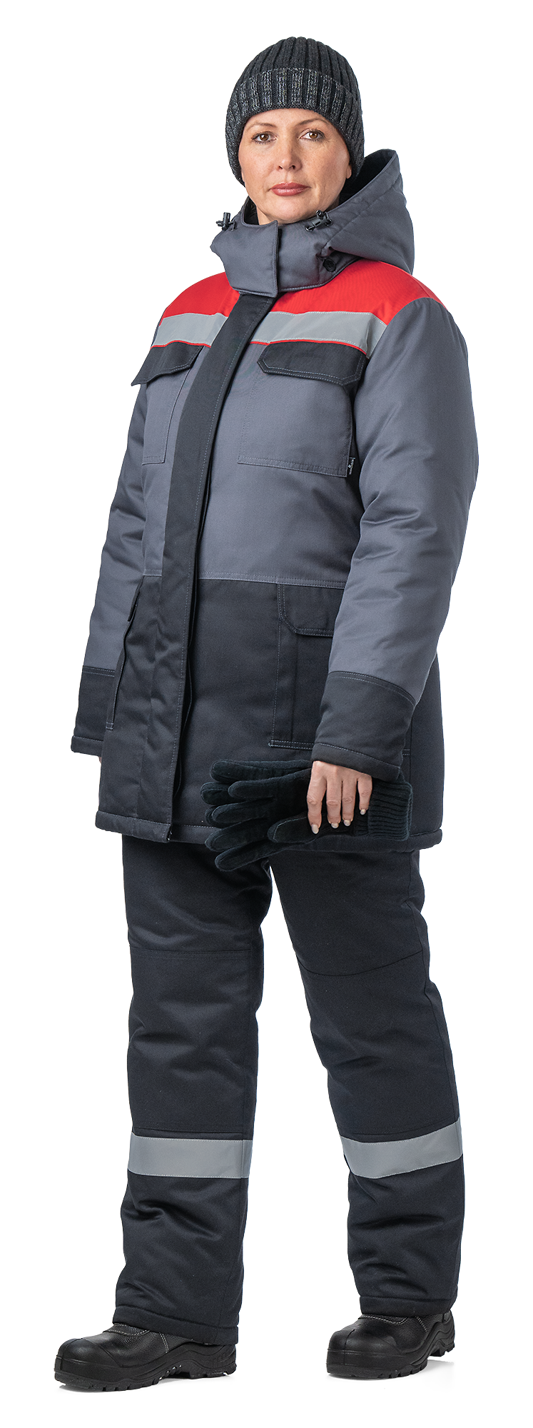 HAMMER Dámská zateplená bunda, šedá