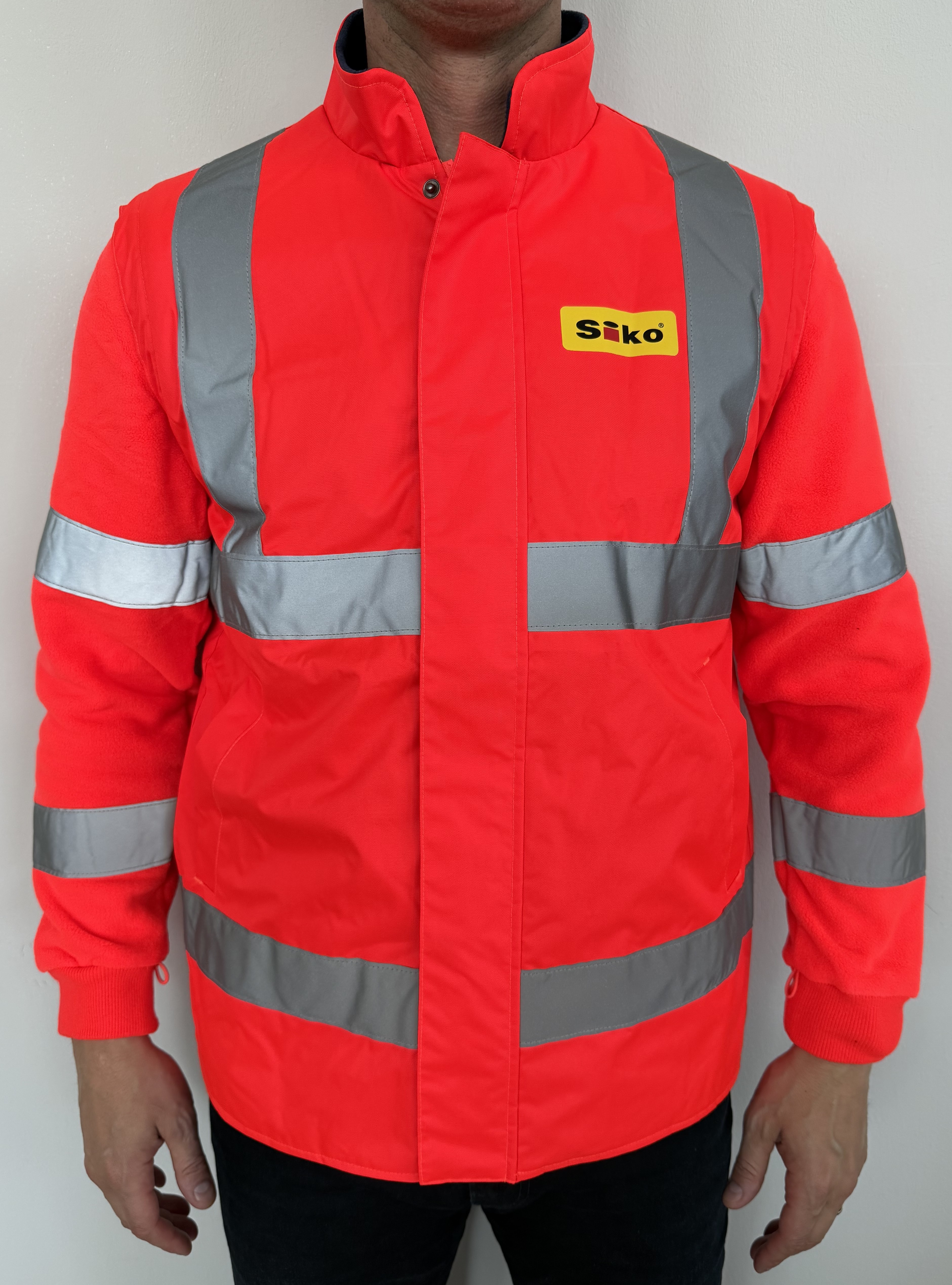 SIKO bunda unisex - hi-vis červená