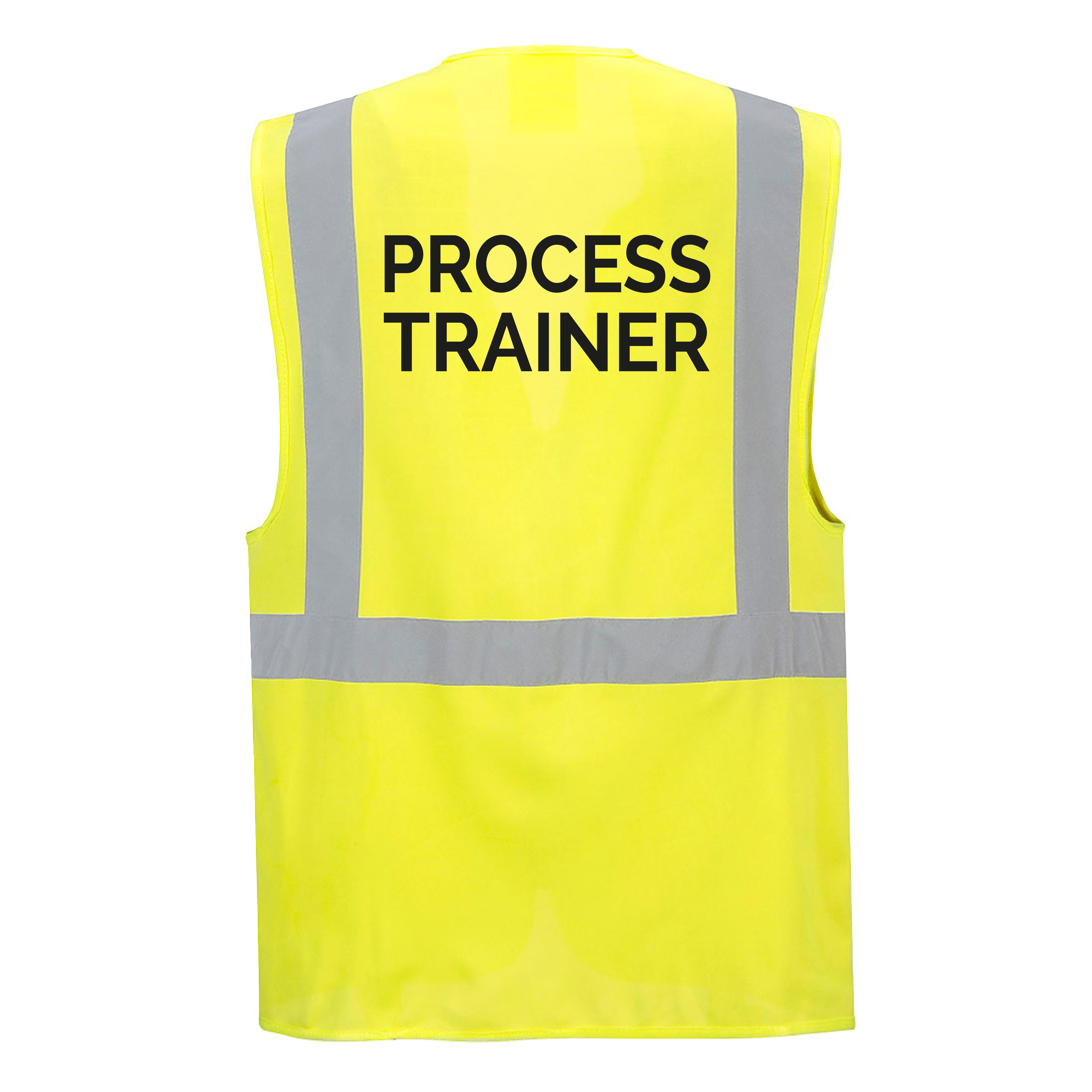 Berlin reflexní manažerská vesta - žlutá - s potiskem PROCESS TRAINER