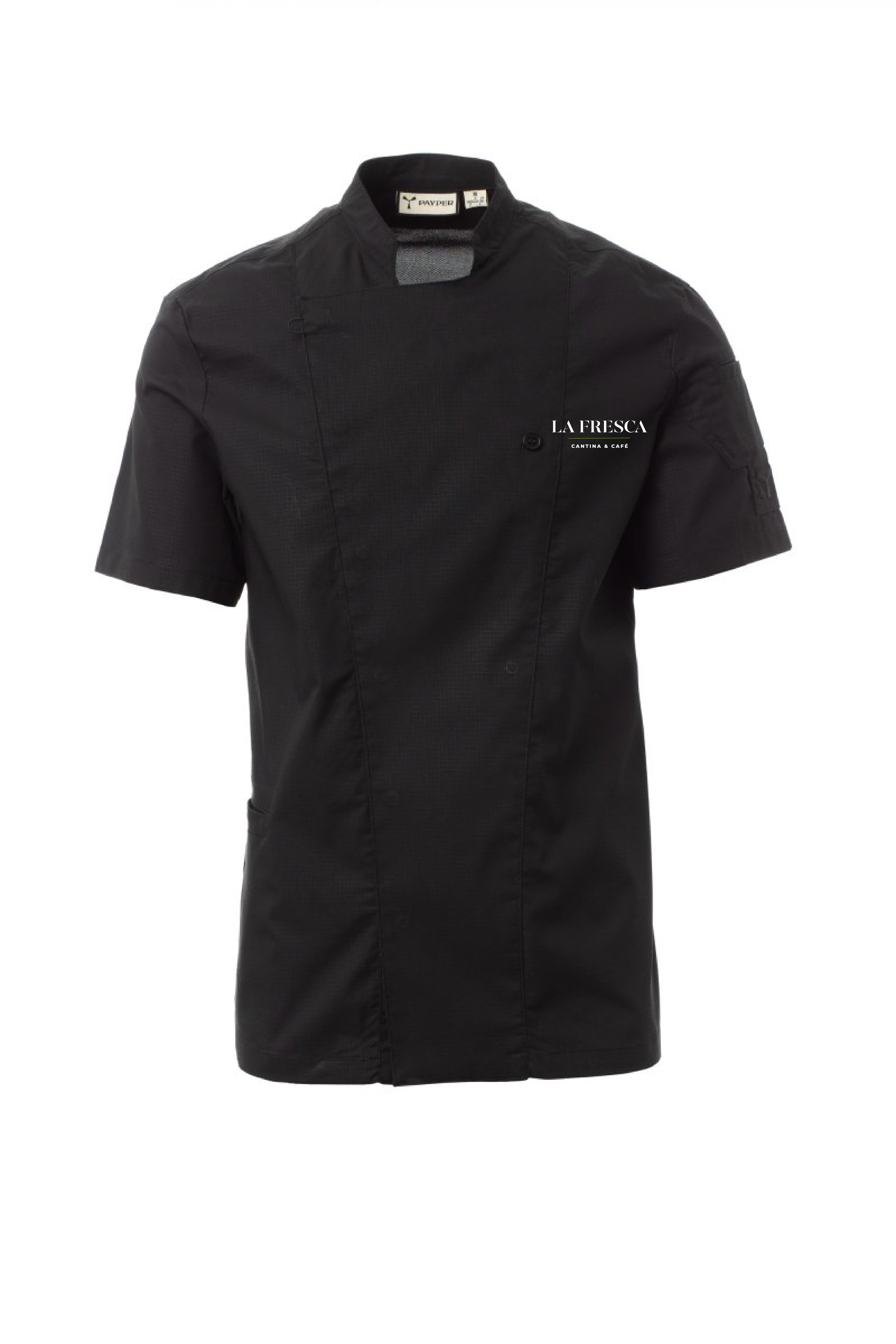 STARLIGHT MESH rondon pánský kr.ruk. - černá - výšivka La Fresca