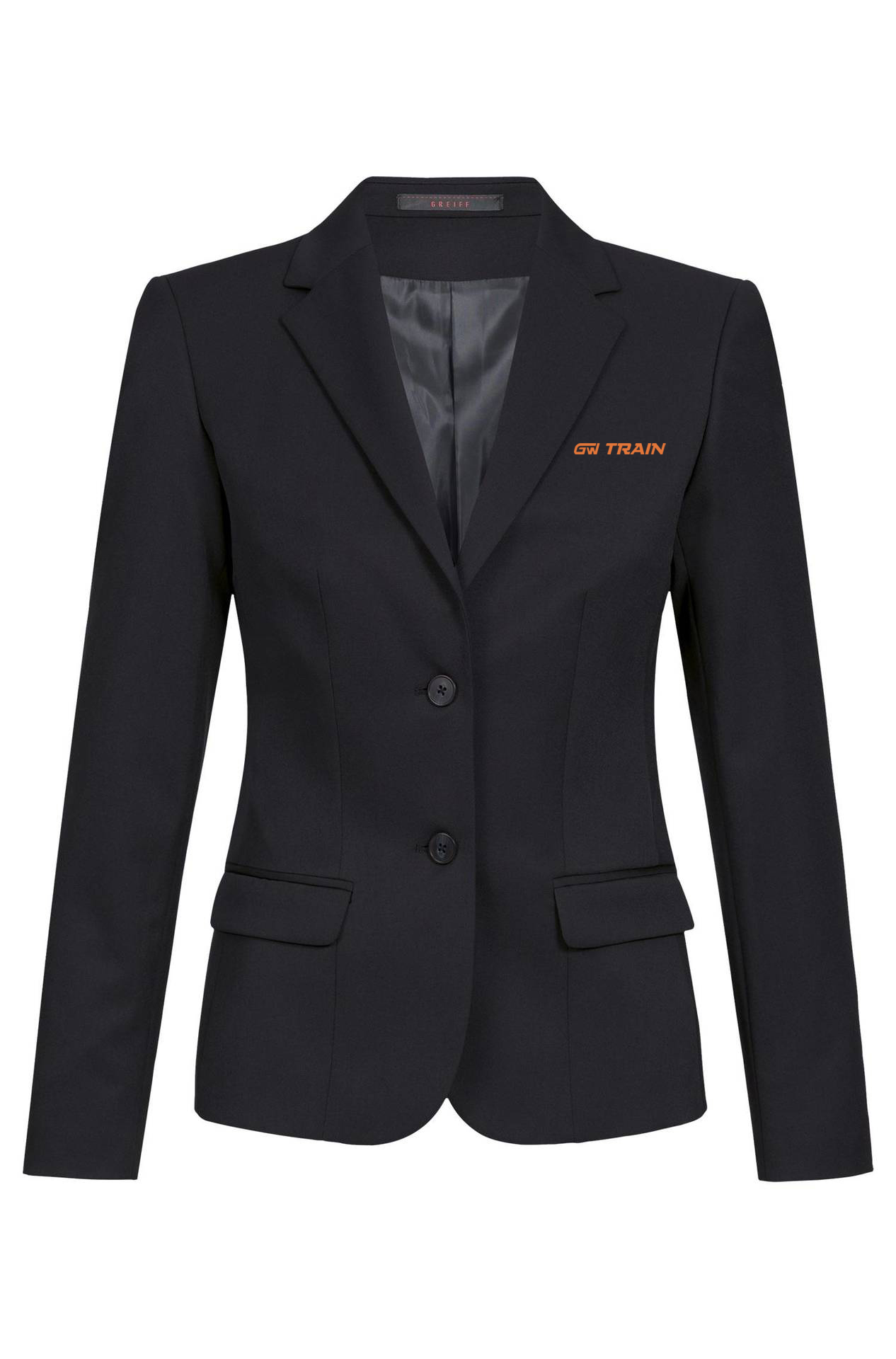 1432 - 7000 - sako dámské - RF Basic - černá - výšivka GW Train