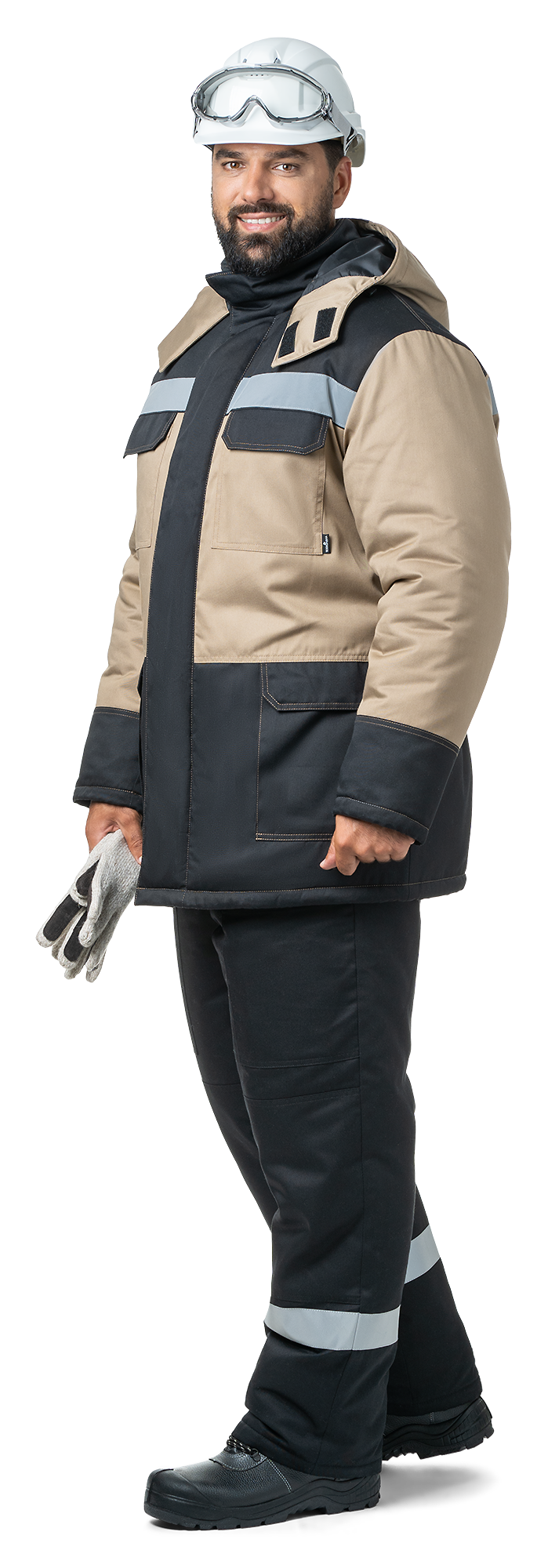 HAMMER Bunda pánská zimní, béžová