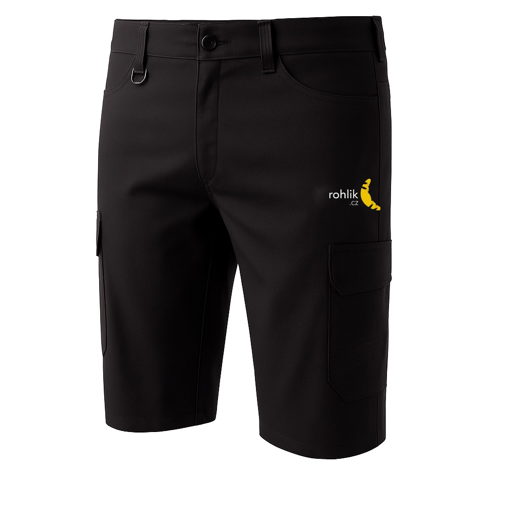 Rohlík.cz kraťasy unisex - černá