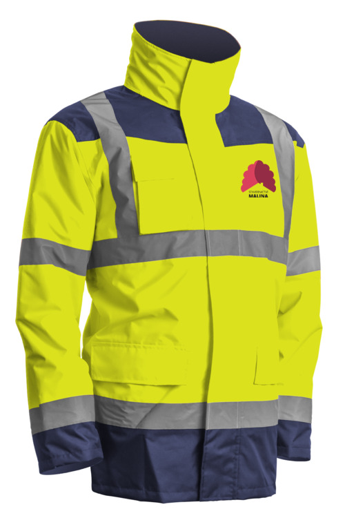 KANATA parka 4v1 unisex - hi-vis žlutá/modrá navy - Stavebnictví Malina