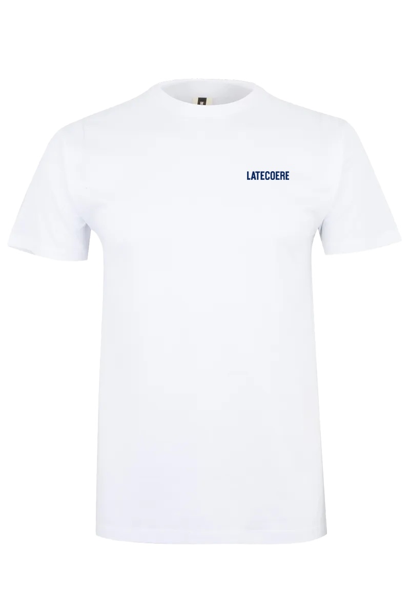 MELBOURNE tričko unisex krátký rukáv - bílá s potiskem Latecoere
