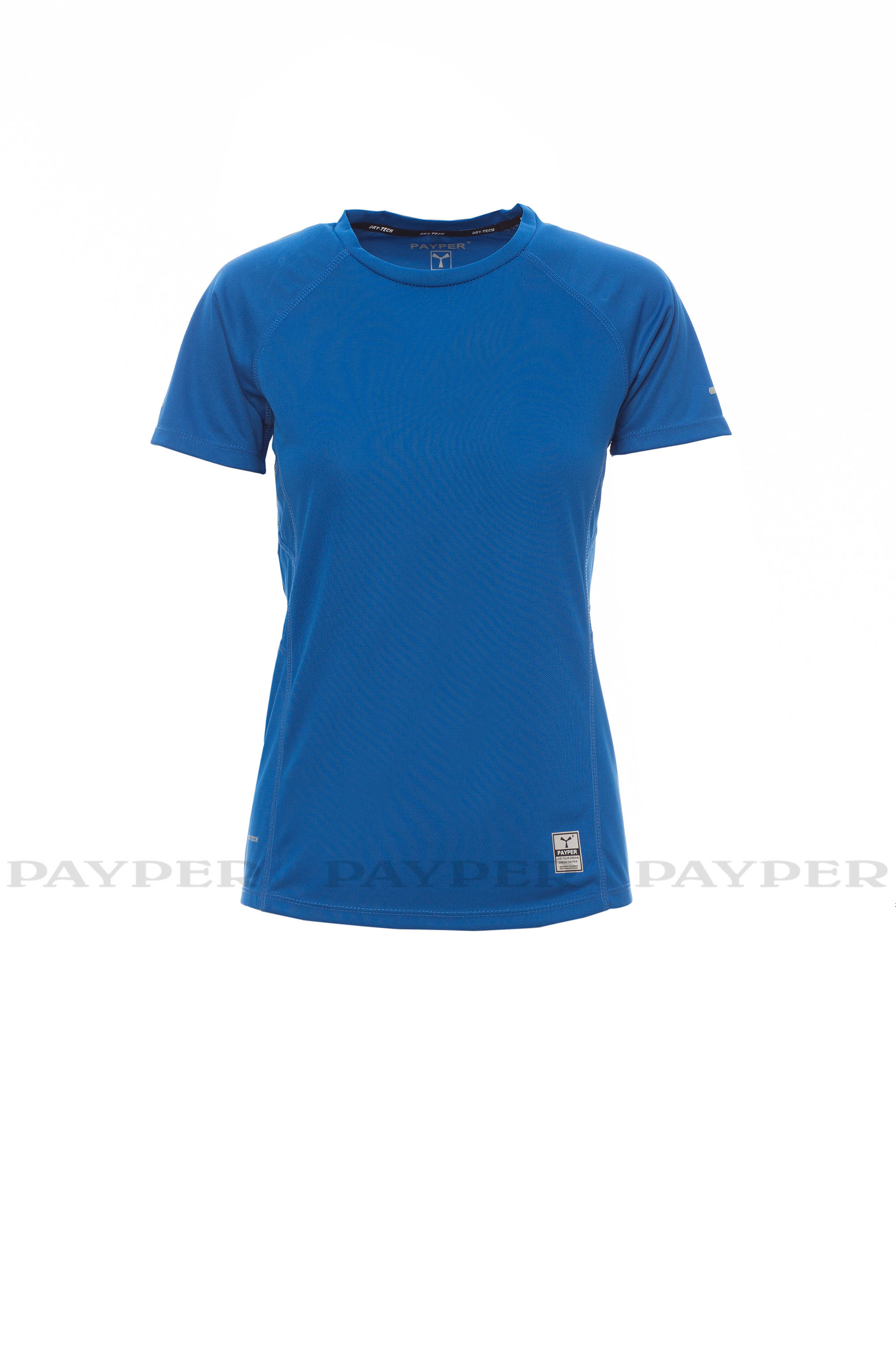 RUNNING LADY tričko dámské sportovní kr.ruk. - královská modrá - potisk TEMO