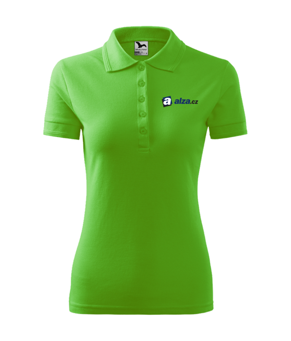 PIQUE POLO polokošile dámská - apple green - potisk ALZA.HU