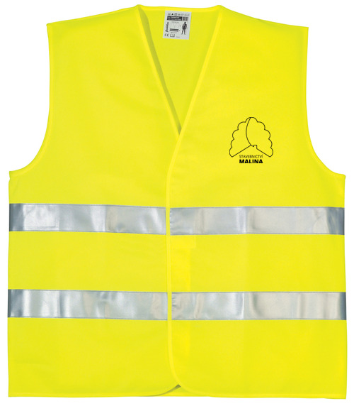 OXFORD vesta unisex - HiVis žlutá - Stavebnictví Malina