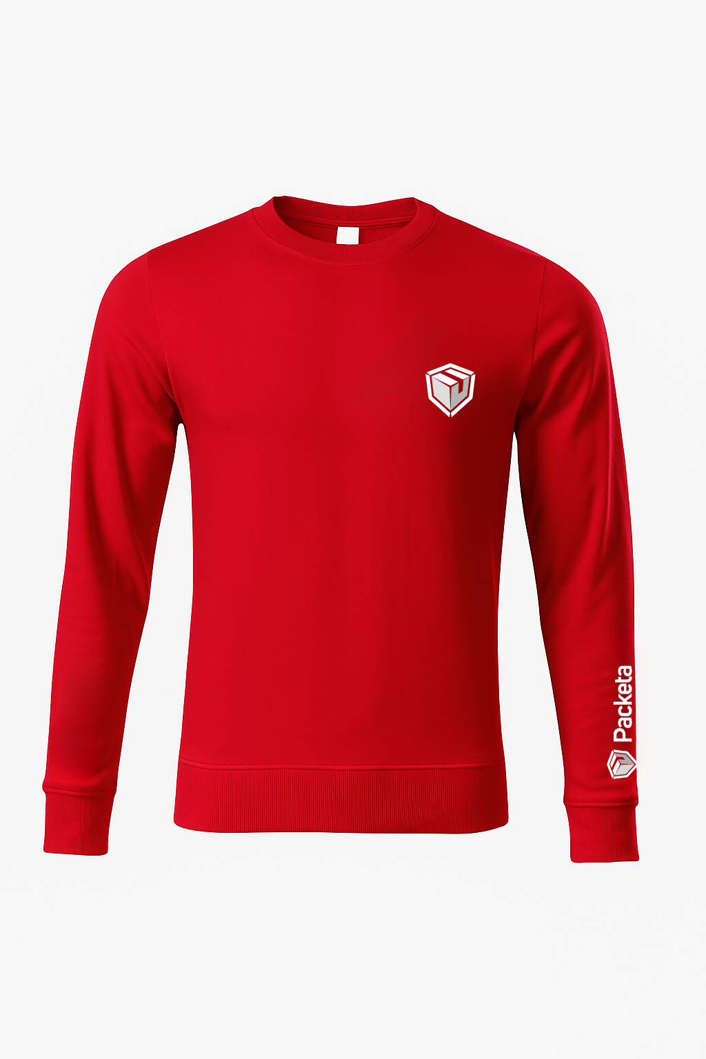 Mikina unisex - červená - PACKETA