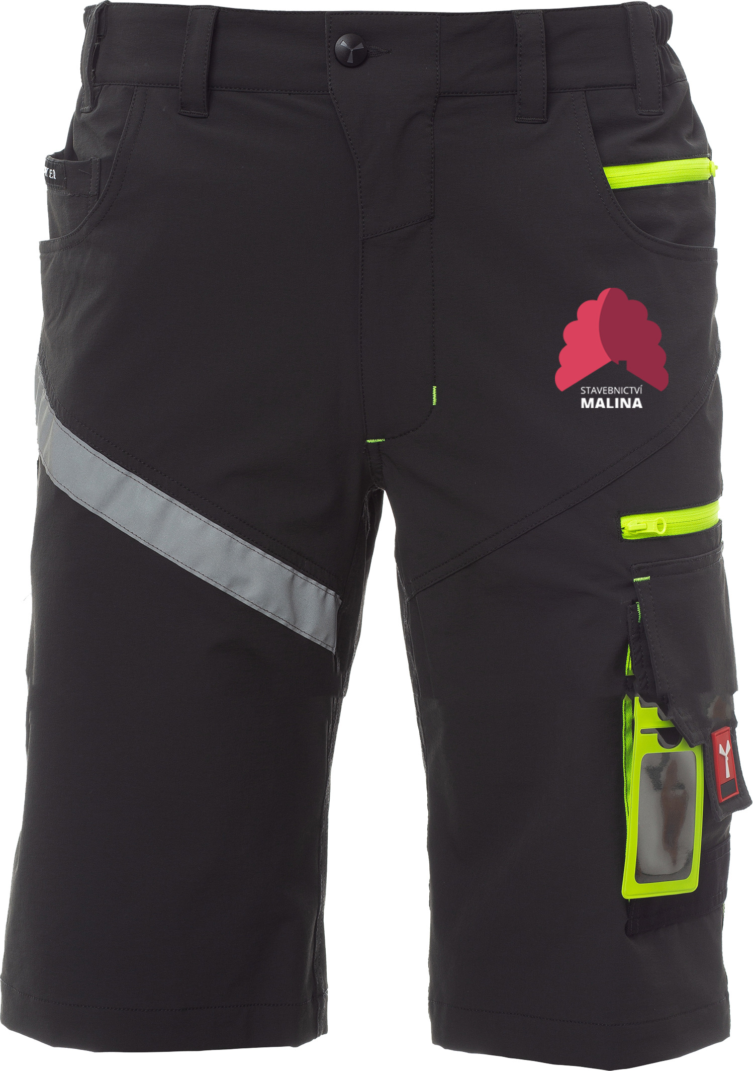 NEXT 4W SHORTS kraťasy/bermudy unisex - antracitová/černá - potisk Malina