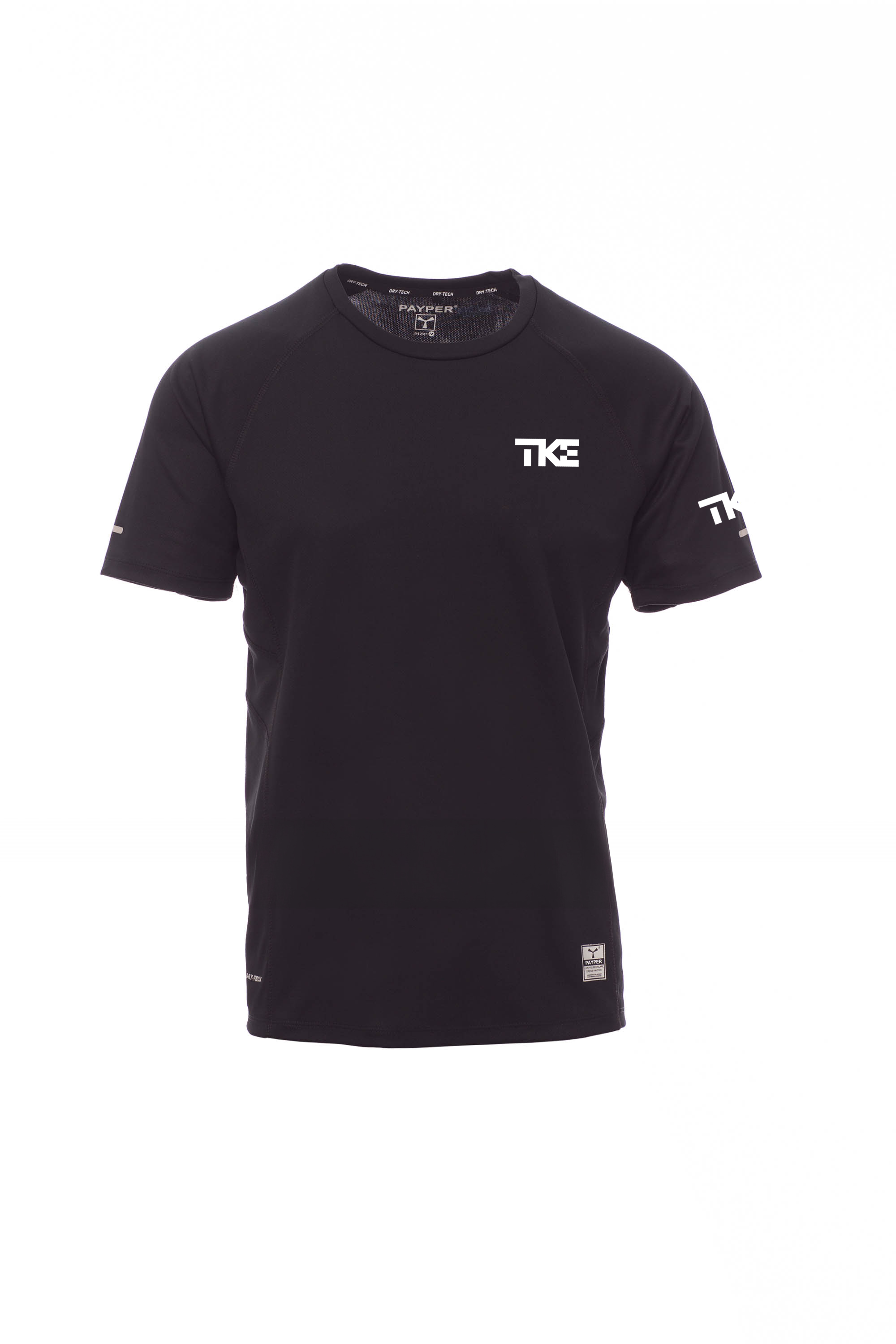 RUNNING tričko pánské sportovní kr.ruk. - černá - potisk TK Elevator