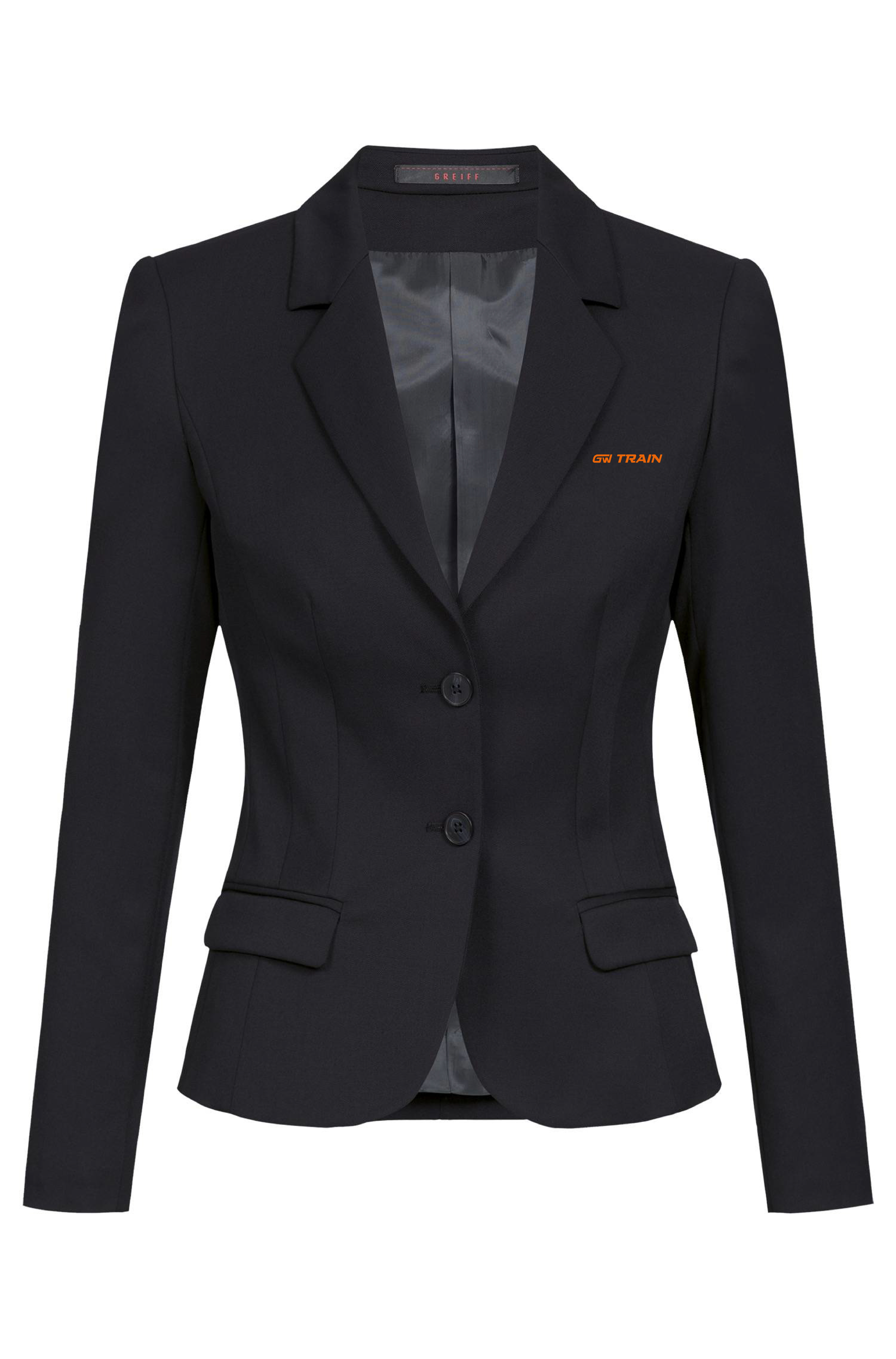 1434-7000-L blazer SF Basic sako dámské - černá - výšivka GW Train