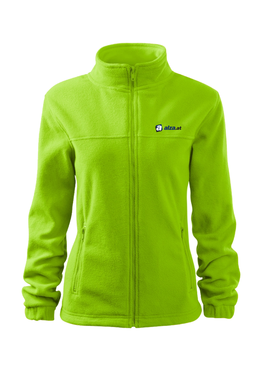 JACKET fleece - mikina dámská - limetková - výšivka ALZA.AT