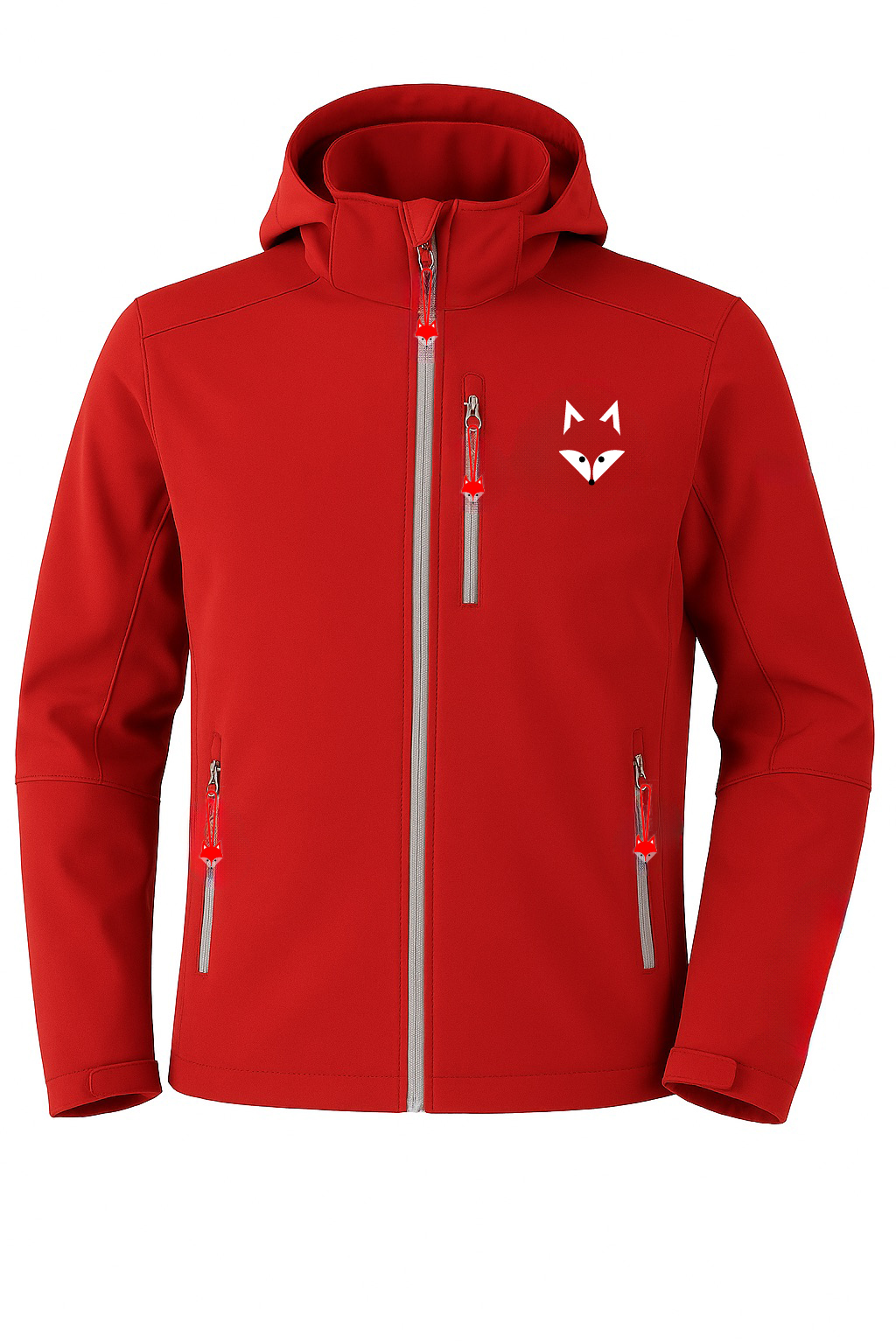 Bunda unisex softshell 3v1 - červená - FOXPOST