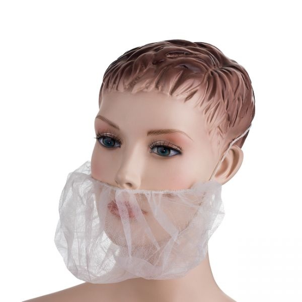 PD-BEARD Vousenka z netkané textilie (Bal.100ks) - bílá