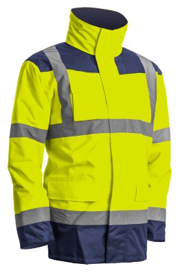 KANATA parka 4v1 unisex - hi-vis žlutá/modrá navy