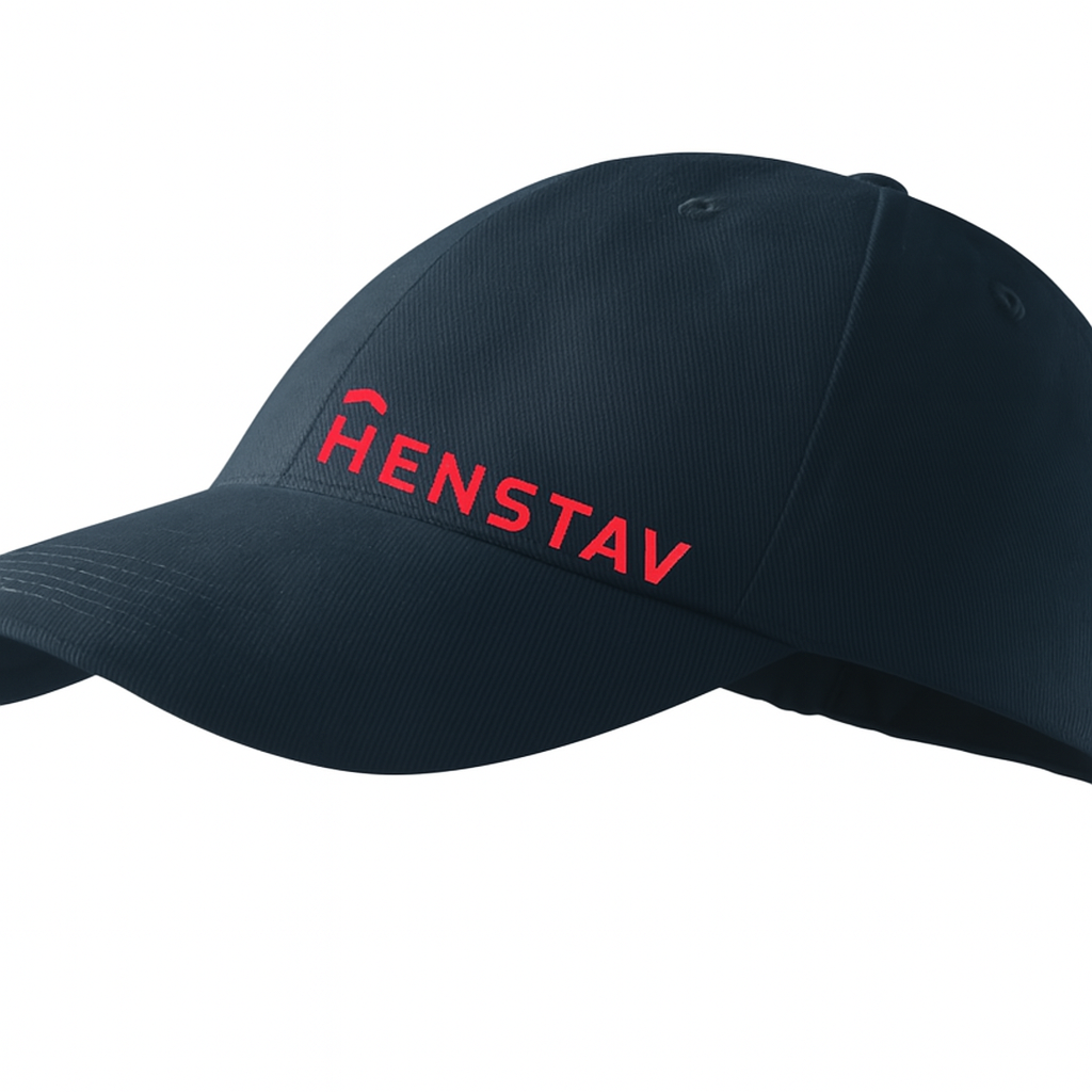 6P 305 Čepice unisex - námořní modrá - výšivka Henstav