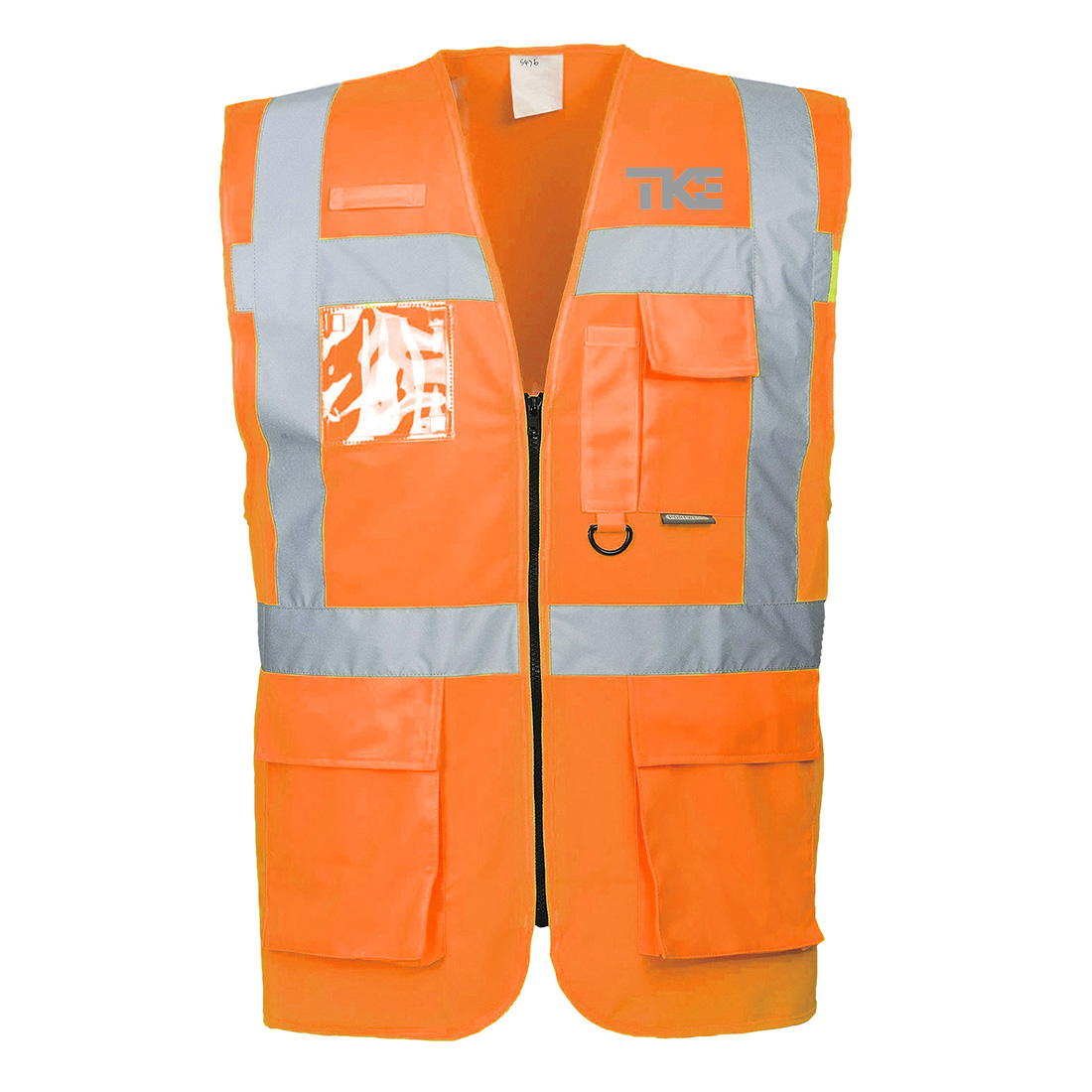 BERLIN vesta unisex reflexní manažerská - oranžová - potisk TK Elevator