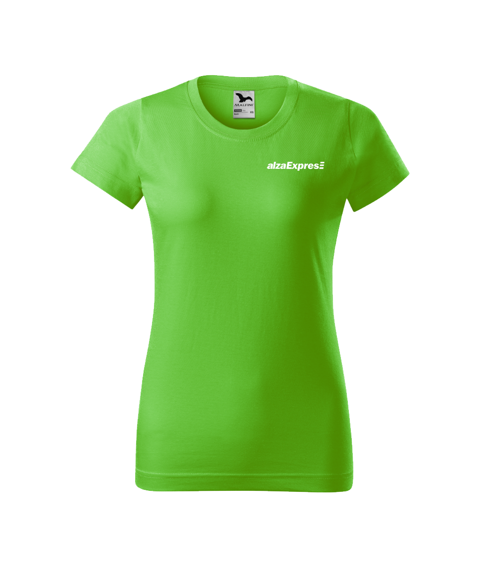 BASIC Tričko dámské - apple green -  potisk ALZA EXPRES