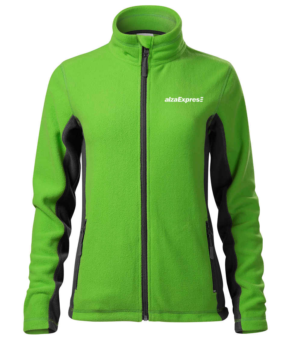 FROSTY Fleece dámský - apple green - výšivka ALZA EXPRES