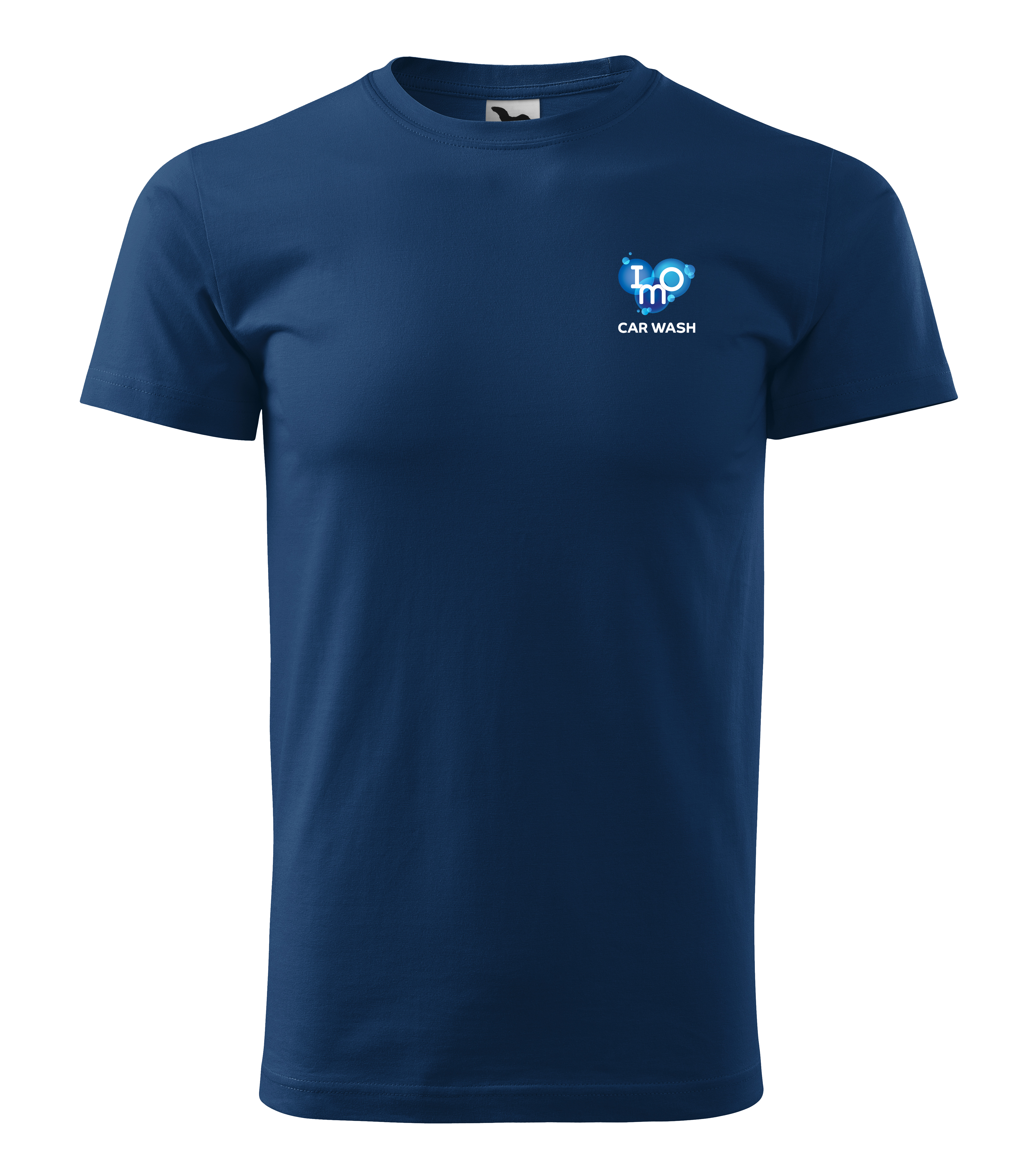 BASIC Tričko pánské - půlnoční modrá s výšivkou IMO