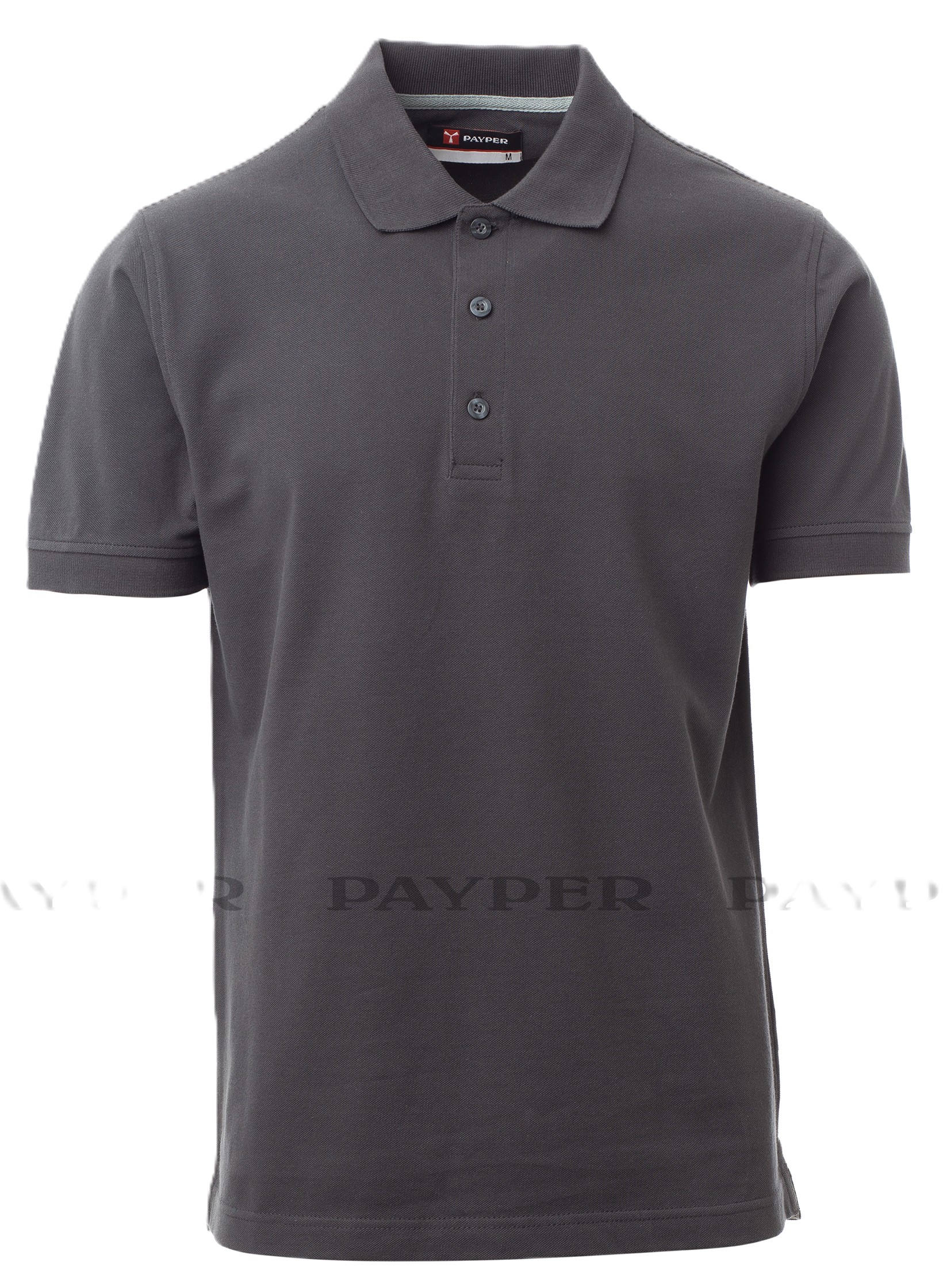 VENICE pánská polokošile kr.ruk. - antracit - potisk Latecoere