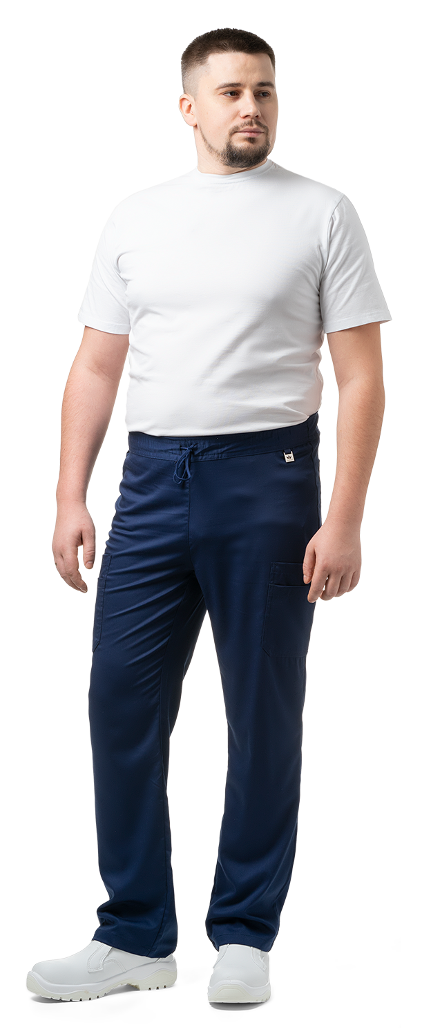 LOTOS Kalhoty pánské zdravotnické modré