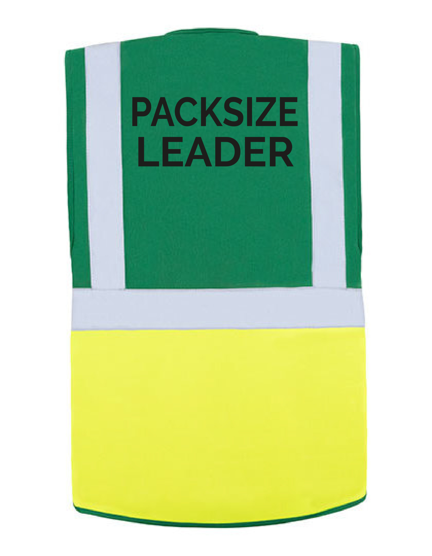 HAMBURG vesta unisex multifunkční - zelená/žlutá - PACKSIZE LEADER