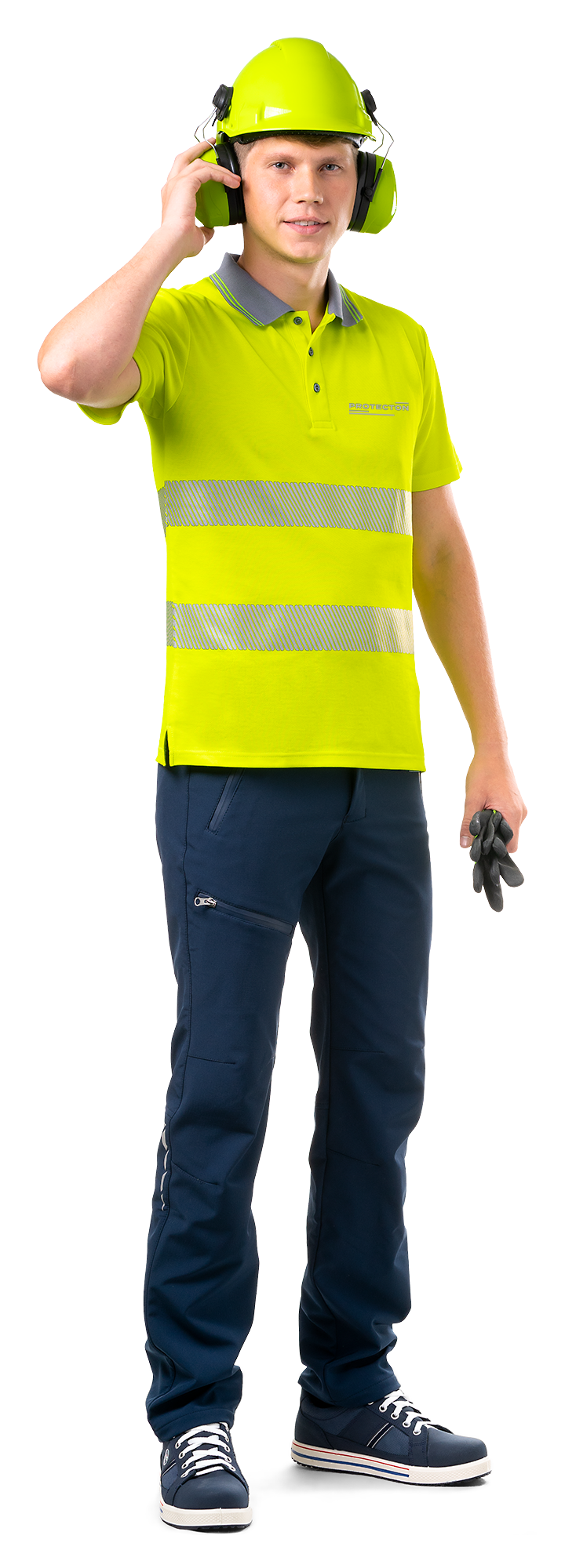 LUMOS polokošile HI-VIS žlutá s refl. potiskem Protecton