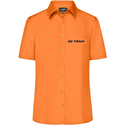 JN643 košile dámská kr.ruk. - oranžová - výšivka GW Train